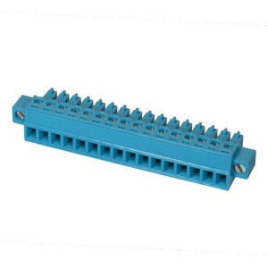 TBP02P1W-381-16BE, Съемные клеммные колодки Terminal block, pluggable, 3.81, plug, 16 pole, slotted screw, blue