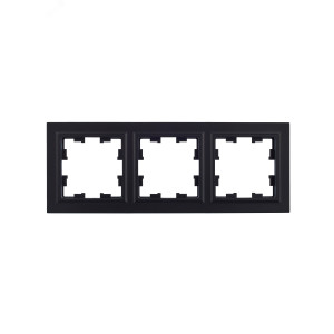 Рамка 3-м BRITE РУ-3-БрЧ черн. BR-M32-K02