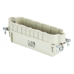 Вилочная контактная вставка 73.710.6458.0, Вилочная контактная вставка, обжимная фиксация, 64 полюса + PE, типоразмер 24B, 250V, 10A, (обжимные контакты поставляются отдельно)