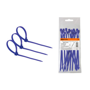Хомуты нейлоновые 4,8х300мм (синий) (25 штук) SQ0515-0354