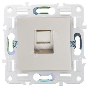SKANDY Розетка компьютерная RJ45 кат.5E SK-K01Sh шампань IEK SK-K10-1-K37