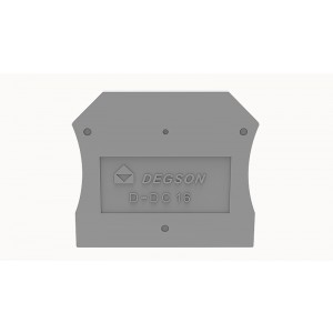Торцевая крышка D-DC16-01P-11, Торцевая крышка, для клемм DC16..., цвет: серый