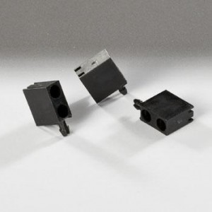 H-220C-LP, LED Mounting Hardware LED Holder 3mm 2 Level Black