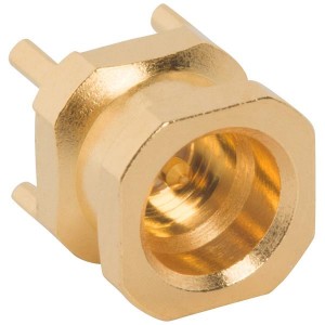 PSMP-MSLD-PCT25, РЧ соединители / Коаксиальные соединители PCB Jack M-Cont. T/H Limited Detent 2.5mm