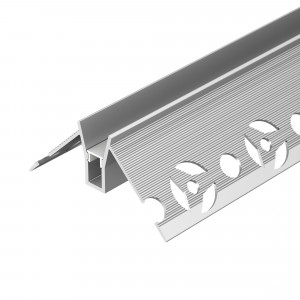 Профиль DECORE-S6-EXT-V-COMFORT-2000 ANOD внешний 043163, Алюминиевый анодированный угловой профиль для светодиодных лент и линеек, под строительную отделку. Фиксируется при помощи строительной смеси. Декоративная контурная подсветка внешних углов стен и конструкций. Габаритные размеры (L?W?H): 2000x52,4x24,5 мм