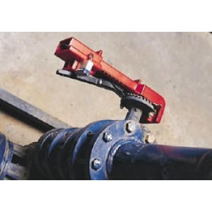 gws256962, Блокиратор дискового затвора накладной, полипропилен, 305х102х70 мм, цвет – зеленый, 1 шт/упак