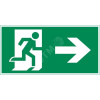 Изображение товара Пиктограмма "ФИГУРА / СТРЕЛКА ВПРАВО" 180х90мм для аварийно-эвакуационного светильника Compact V5-EM04-60.004.022