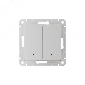 ATLASDESIGN SMART 2-кл. ВЫКЛЮЧАТЕЛЬ с подсв., Zigbee, сх.5, L+N, 10А, мех., БЕЛЫЙ ATN000153Z
