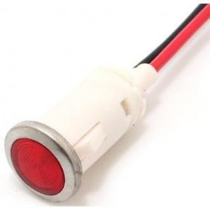 FL1P-12QW-2-R24V, Светодиодные панельные индикаторы LED RED 12MM SNAP 24VAC/DC