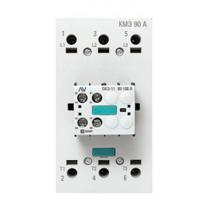 Комплект КМЭ 90А 230В АС с дополнительными контактами 1НО+1НЗ EKF AVERES ctr-s-90-00-230-av-22