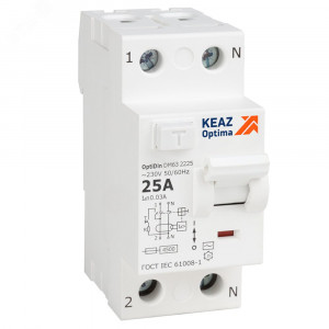 ВДТ без защиты от сверхтоков OptiDin DM63-2463-AC-4,5-УХЛ4 (2P, 63, 300mA)