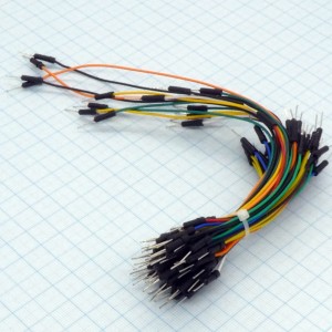 Набор перемычек д/макет.б/пайки ZYJ-W1, связка перемычек "папа"-"папа", длиной 100мм, 150мм, 200мм, 250мм