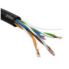 Кабель витая пара U/UTP кат.5E 4х2х24AWG solid CCA PE Outdoor Simple черн. (м) Б0044436