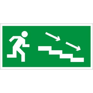 ПЭУ 004 По лестнице вниз направо (250х115) SIRAH 2502001880