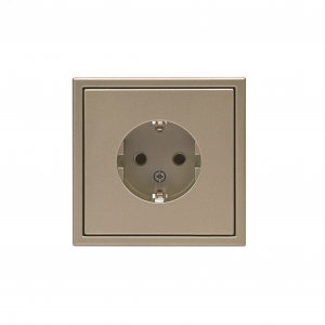Розетка ArtGallery 16А с заземл. механизм шампань SE GAL000543
