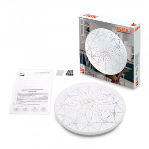 Светильник светодиодный декоративный PPB Astra-2 36Вт 4000К IP20 d380х65 настенно-потолочный бытовой 5027046