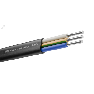 Кабель силовой АВВГ-П 3х4 (ок)(N, РЕ)-0.660 плоский однопроволочный 00-00001844