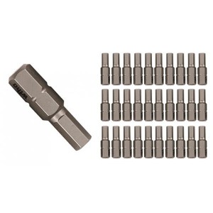 72585, Отвертки, гаечные ключи и гайковерты со сменными головками Hex Contractor InsertBit 4.0mm 30Pc