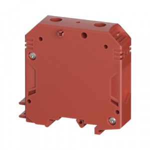 Проходная клемма WTN 50 RT, Проходная клемма, тип фиксации провода: винтовой, номинальное сечение: 50 мм кв., 150A, 1000V, ширина: 20 мм, цвет: красный тип монтажа: DIN35