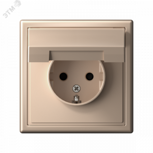 Розетка ArtGallery 16А IP20 с заземл. защ. шторки с крышкой механизм песочн. SE GAL001246