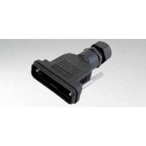165X14869X, Корпуса разъемов D-Sub  9P DSUB HOOD BLACK
