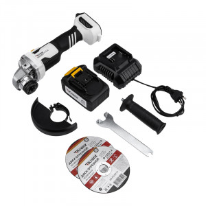 Угловая шлифовальная машина (УШМ, болгарка) аккумуляторная, 1х4Ач, в кейсе, KR-PT-250