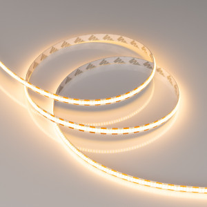 Лента COB-X400-8mm 12V Warm2700 (9 W/m, IP20, CSP, 2.5m) 039046, Светодиодная лента COB-X400, открытая IP20. Светодиоды CSP, 400 шт/м (1000 шт на 2.5 м), белая плата, ширина 8 мм, скотч 3М. Цвет ТЕПЛЫЙ 2700K, цветопередача CRI>90, угол 170°. Питание 12 В, мощность 9 Вт/м (22.5 Вт на 2.5 м). Размеры 2500х8х2 мм. Мин.отр