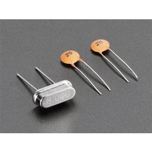 2213, Принадлежности Adafruit  8 MHz Crystal + 20pF capacitors