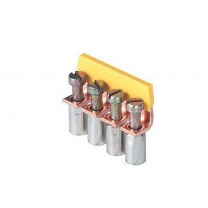 Соединительная перемычка IVB WKN 10-8, Соединительная перемычка, 8 полюсов, изолированная, винтовая, для клемм: WKN 10, цвет: желтый