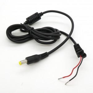 шт. 5.5*2.1  провод 1.5м ферр.фильтр, штекер питания с кабелем 0.5мм2 (20AWG)