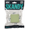 SKANDY Выключатель 1-клавишный проходной 10А SK-V02G мятный IEK SK-V12-0-10-K06