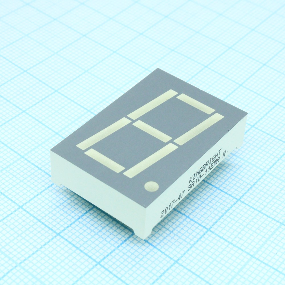 Изображение товара Сегментный индикатор SA10-11EWA 25,4мм красный Kingbright