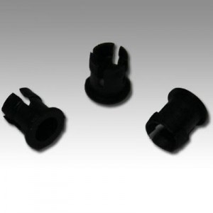 C-104, LED Mounting Hardware LED Holder Clip 3mm Nylon Black