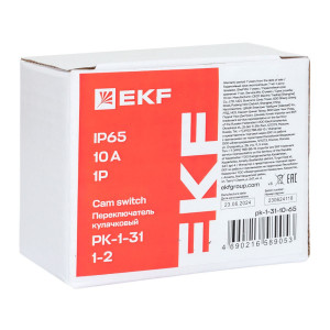 Переключатель кулачковый ПК-1-31 10А 1P -1-2- IP65 EKF