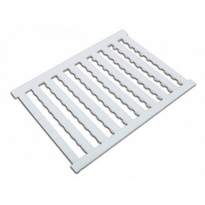 Маркировка (в кассетах) ZBFM4, Кассета с маркировочными шильдиками, для клемм сечением 1,5 мм.кв., 100 шильдиков, нанесенные символы: чистая, размер шильдика: 3,6 x 5,1 мм, цвет: белый