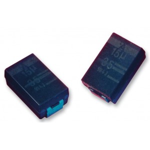 THJD336K025RJN, Конденсатор танталовый твердотельный 33мкФ 25В D корпус ±10% (7.3 X 4.3 X 2.9мм) выводы внутрь для поверхностного монтажа 7343-31 0.9Ом 175°C автомобильного применения