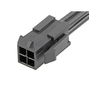 214757-2042, Шнуры питания для постоянного тока Micro-Fit 3.0 P-P 4Ckt 300MM Au