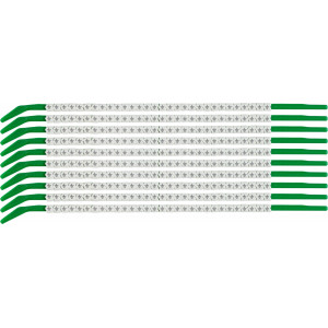 brd133191, SCN-09-GRS клипсы белые, 300шт/упак, для провода 2,5-3,0мм диаметра, легенда заземление (символ)
