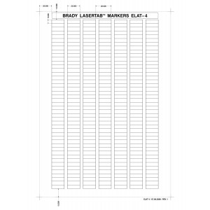 brd29826, ELAT-4-747YL-10 этикетки, материал В-747А,желтый матовый полиэстер, размер 20х6мм, 32 листа, 10080 шт/упак.