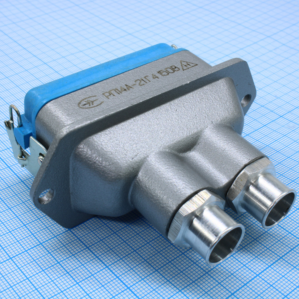 Изображение товара Прямоугольный низкочастотный соединитель РП14А-21Г4 для внутреннего монтажа