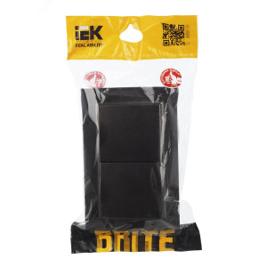 BRITE Роз. 2-я с кр. 16А в сб IP44 РСбш12-3-44-БрТБ бр. BR-R26-16-44-K45-F