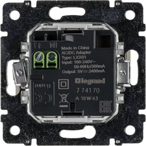 VALENA Розетка двойная USB слоновая кость 774170