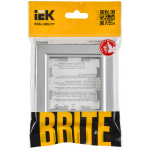Рамка 1-м BRITE РУ-1-БрА алюм. BR-M12-K47