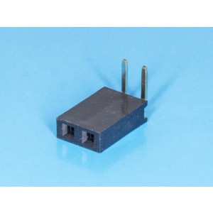 PBS-2R, Разъем 1х 2 гнездо на плату, прямой угол