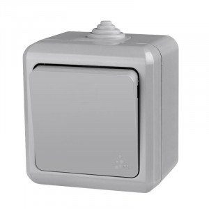 Выключатель 1-кл. ОП Dita IP54 10А 250В сер. TKL-DT-V1-C06-IP54