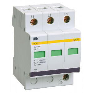 Ограничитель перенапряжения ОПС1-C 3P MOP20-3-C