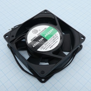 G9025HA2B, Вентилятор 220В AC, 2300об/мин., 0.8м3/мин, 92х92х25мм, подшипник качения, тип вывода - провод