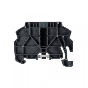 Концевой стопор WEF 1/35, Концевой стопор тип зажима: защелка, материал: пластик, ширина: 8 мм, цвет: черный, тип монтажа: DIN35