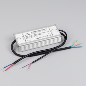 Блок питания ARPV-UH24150-PFC-0-10V (24V, 6.3A, 150W) 024277, Диммируемый источник напряжения по стандарту 0-10 В с гальванической развязкой для светодиодных изделий. Входное напряжение 120-240 VAC. Выходные параметры: 24 В, 6.3А, 150 Вт. Встроенный PFC >0.95. Герметичный алюминиевый корпус IP 67. Рабочая температур