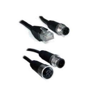 M12C-4MRJ-300, Кабели Ethernet / Сетевые кабели 4-pin M12 Male to 4-pin RJ45 plug Ethernet Cable, 3M - A Coding